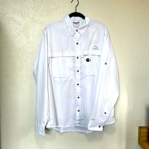 NWT  LL Bean Tropicwear Shirt Men’s Longs sleeve Large Regular